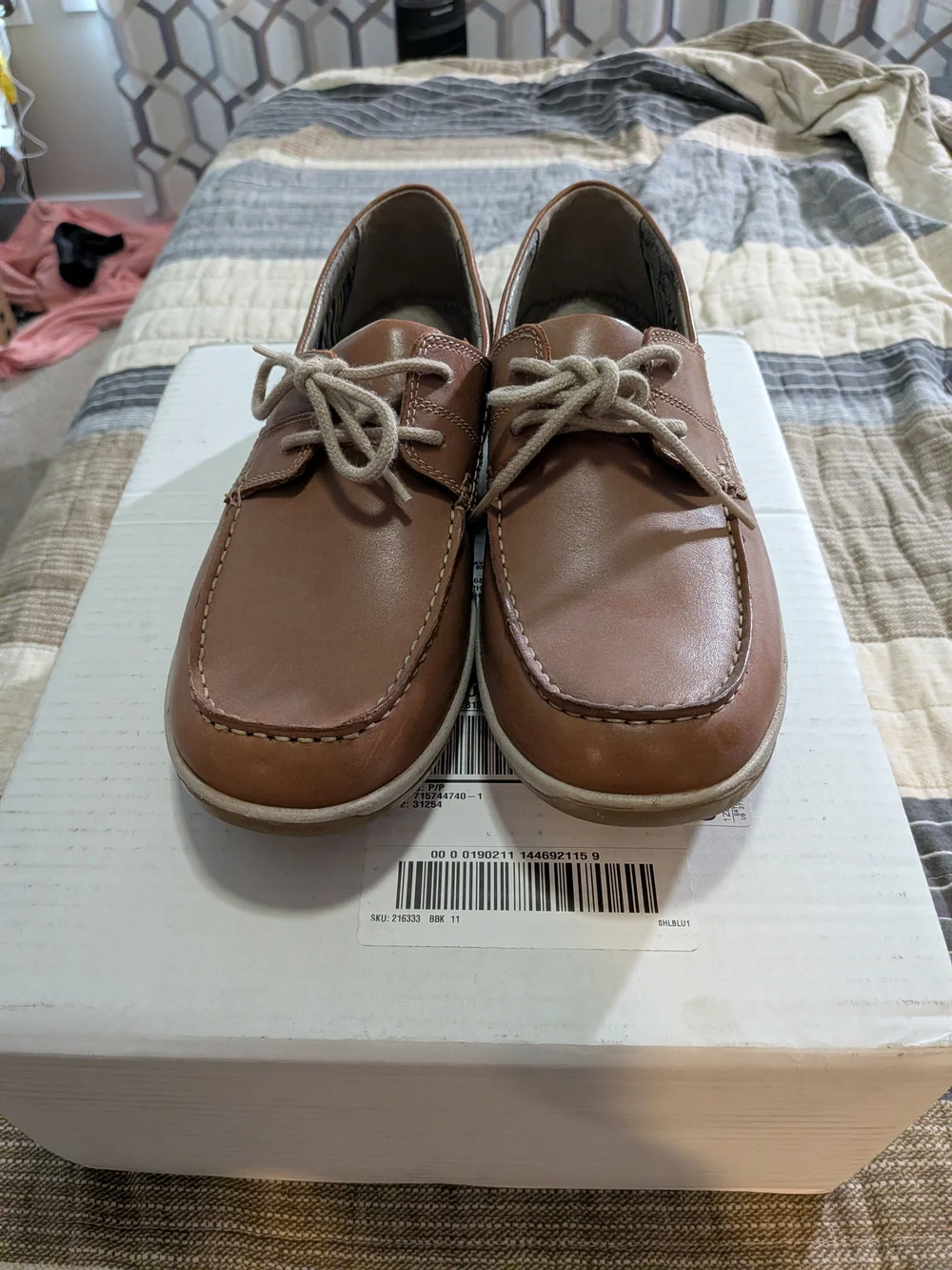Clarks Men's Casual Lace-Up Boat Shoes - Brown